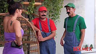 Unbelievable! Sexmex Plumbers Turn Strippers With Patricia Acevedo In A Wild Clothes-Ripping Show!