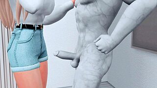 Vigorous intercourse with a simulated anime statue in a mix of Sims 4, anime hentai, and SFM genres. Oh, and kinky adolescent
