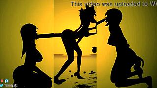 Black Swan And Sparkle Dominate With Cowgirl Riding