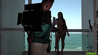 Latina Elisa Sanches Flaunts Big Tits in Public Monster Cock Action