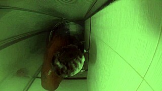 guy takes nice shower