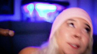 beautiful latina blonde sucks cock deepthroat 😍