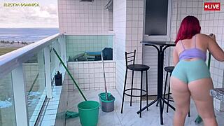 hired naughty maid with hot ass 😍