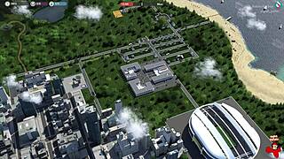 Bold redhead MILF in lingerie shows big tits in 3D game Golden Mean episode 4