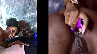 goddess luxxx28 sneak peeks pussy spread playing with sexy ass toys ebony babe playing with her black and pink pussy