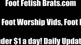 We catch you sneaking in to sniff our dirty socks in this femdom fetish