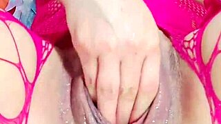 Busty Blonde With Big Ass Squirts During Webcam Masturbation