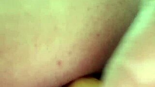 Dildo stretches my anal wide open like a blooming flower