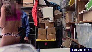 Pretty Shoplifter Lily Adams Twat Ripped