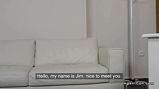 small tits redhead cuttie bangs agent in office interview?