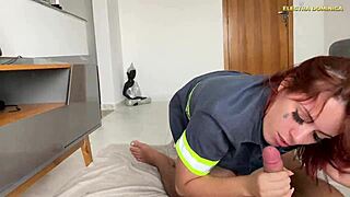 Latina Maid Hired From Traffic Wants To Suck