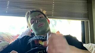 Fit guy strokes his cock while doing skin care routine - instagram joshuaaalewisss