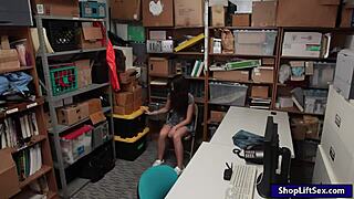 Pretty Shoplifter Lily Adams Twat Ripped