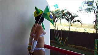 Brazilian slave raiane feels the bdsm bondage intensely