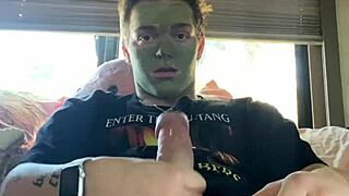 Fit guy strokes his cock while doing skin care routine - instagram joshuaaalewisss