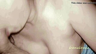 A horny hottie babe with big tits craves cock sucking and cum in close up