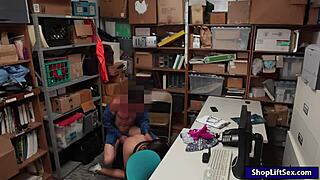 Pretty Shoplifter Lily Adams Twat Ripped