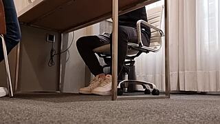 Latina swallows for job interview