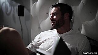 Petite teen 18+ in weird reality with older guy