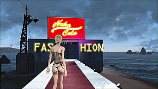 fallout 4 fashion with big boobs sky