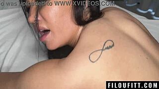 I fucked pov filoufitt with natural body brunette in deepthroat doggystyle quickie.. oops!