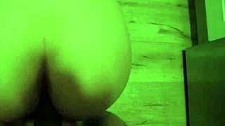 Midnight snack: a caught teen with juicy young pussy