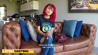 Petite Latina Redhead Pounded By Big Cock!