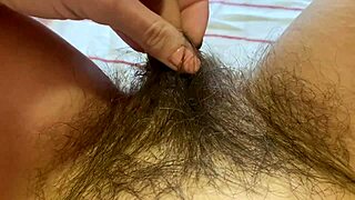 My extremely long female genitals being groomed, from an intimate up close view