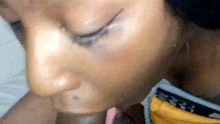 Harley really loves blowing that big black cock