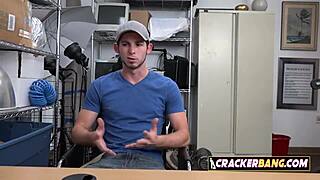 Gay jock gives rim job in interracial casting interview