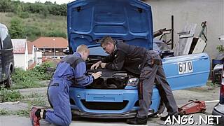 electrifying doggy position pounding the shaved pussy of teen amateur in hardcore sex