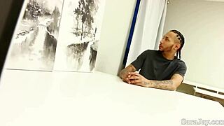 hard work pays off, busty sara jay rides big cock for sticky cum