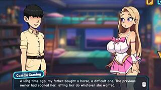 in princess sophia hentai, the bratty princess strips naked in the game