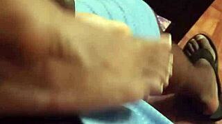 I like the satisfaction of a footjob session with my wife