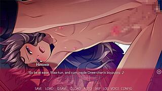 In Trap Genesis, the shemale Hinowa engages in anal sex and assfucking, leading to a creampie scene.