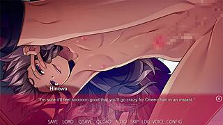 In Trap Genesis, the shemale Hinowa engages in anal sex and assfucking, leading to a creampie scene.