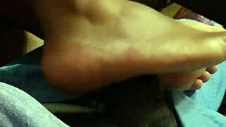 I like the satisfaction of a footjob session with my wife