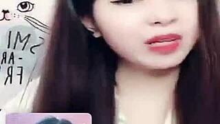 Bunny live show full face talking.