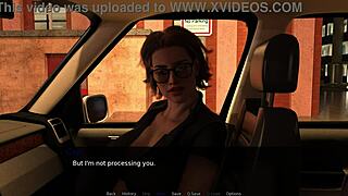 shemale driver gives anal sex and huge cumshot!