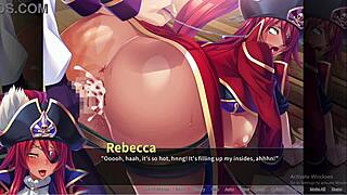 Rebecca H's Pirate Booty Gets Bukkaked