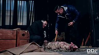 Realtor And Client Specifically Double Penetrate And Punish European Submissive Beauty