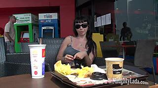 My flashing walk turns nude in public streets