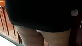 interrupting maid washing dishes to suck my big black cock