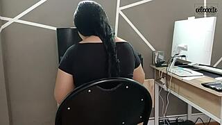 I Fucked The Secretary In The Boss's Office, Latina Pussy Orgasm Big Ass.