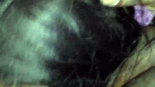 Mommy feels nasty pleasure giving bisexual blowjob