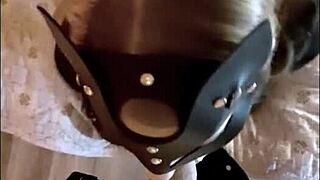 blonde with small tits sucks big monster cock