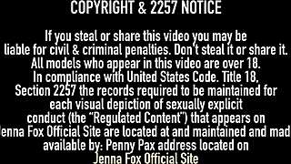 Marvelous Jenna Foxx in stockings has played with her pussy slit, hasn't she?