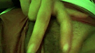 Beautiful latina teen touches herself passionately while her roommate plays music in the studio!