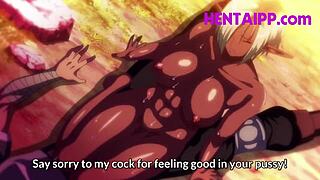 Horny Hentai Warrior Girl Craves Cock for Relief in Wild Redhead Nun Scene