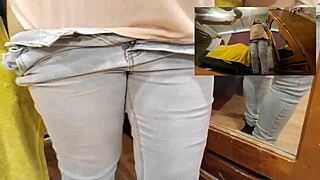 A mature woman gets intimate touches in exchange of money